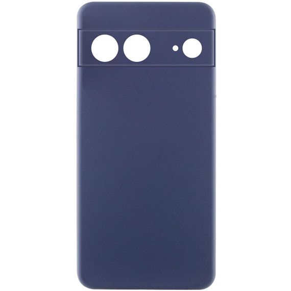 Чехол Silicone Cover Lakshmi Full Camera (AAA) для Google Pixel 7a Темно-синий / Midnight blue
