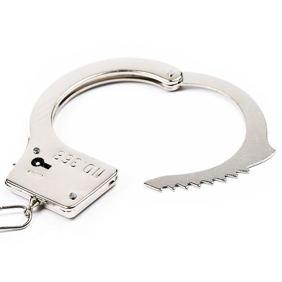 Наручники DS Fetish Handskaff metal silver Sex Aura | Зображення 3