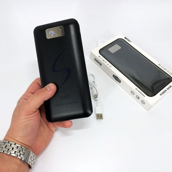 Повербанк универсальный Power Bank 30000 mAh UKC, Портативная зарядка для айфона аккумуляторы LQ-34 | Зображення 6