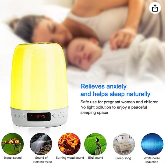 Колонка бездротова Bluetooth-з 3-ступеневим затемненням, вбудований годинник | Зображення 3