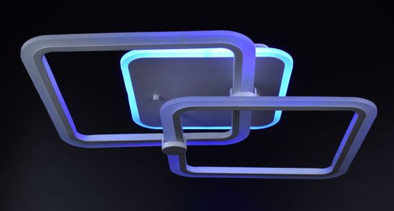 Люстра світлодіодна стельова LED світильник для квартири на стелю лед з пультом 25949 Білий 10х41х63 см. | Зображення 6