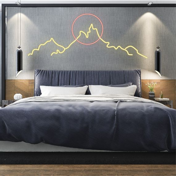 Неоновий світильник Гори 1350х550 acr-n000095 | Зображення 1