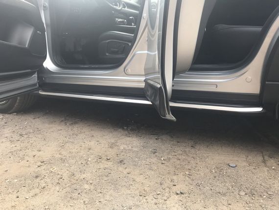 Боковые пороги оригинал V1 (2 шт) для Mazda CX-5 2017-2024 гг | Зображення 6