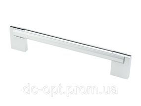 Ручка D-450/128 G2/G6 Хром / Хром Матовий (Алюміній) ДС ОптимаЛайн