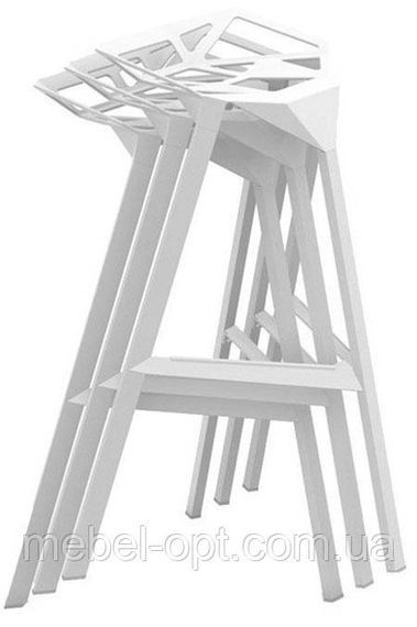 Стул барный Chair one Bar белый алюминий, стиль модерн, дизайн Konstantin Grcic | Зображення 2