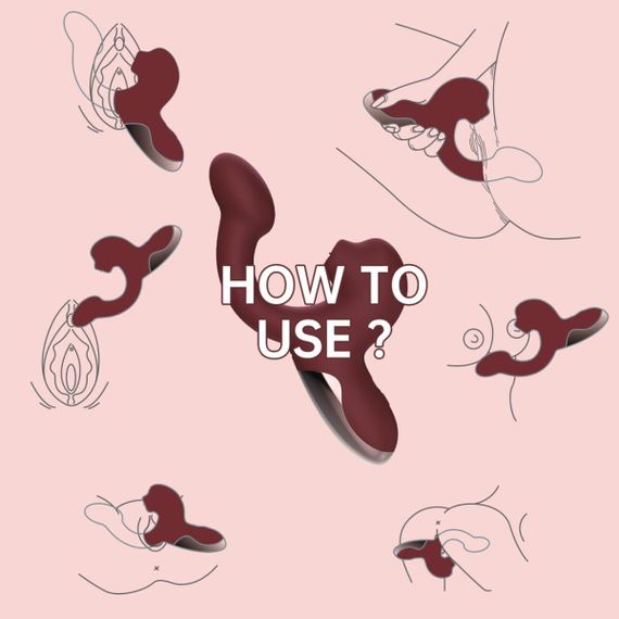 Смарт-вібратор Magic Motion Ponder Red, подвійна стимуляція, віброяйце+язичок для клітора Sex Aura | Зображення 7