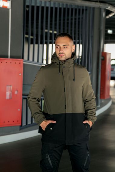 Куртка softshell Intruder "Citizen" хакі-чорна