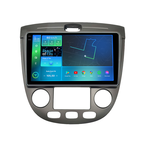 Штатна магнітола Torssen 2K Chevrolet Lacetti 04-13 climate silver FL9 4+64Gb 4G Carplay DSP