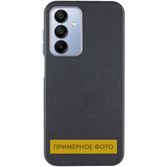 Шкіряний чохол Leather Case Metal Buttons для Xiaomi Redmi A3 Black | Зображення 1