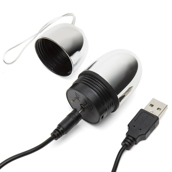 Віброяйце з пультом Fifty Shades Of Grey 2019, Черный/ Серебрянный | Зображення 3