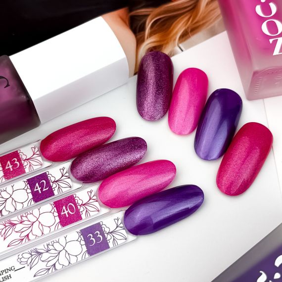 Лак для стемпинга Crooz №3 (темно-фиолетовый глитте) 6мл | Зображення 1