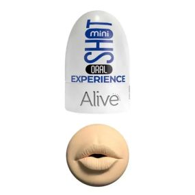 Кишеньковий мастурбатор Alive Mini Shot Oral Experience у вигляді рота Sex Aura