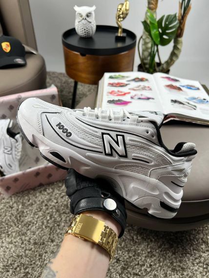 Чоловічі кросівки New 1000 White Black весна / лето / осень A4124 43 27.5 см | Зображення 4