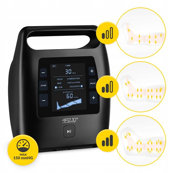 Апарат для пресотерапії та лімфодренажу 4FIZJO 4-и камерний ACTIVE-C4 (P-5905973406604) | Зображення 7