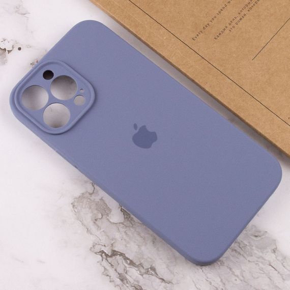 Чехол Silicone Case Full Camera Protective (AA) для Apple iPhone 13 Pro (6.1") Серый / Lavender Gray | Зображення 3