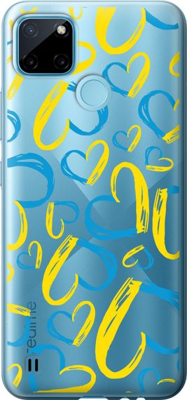 Чехол на Realme C21Y Сердца UA "5292u-2472-17620"