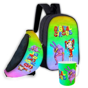 Набор детский цифровой цирк рюкзак 36х27см сумка-бананка,кружка с принтом для мальчика (01616)