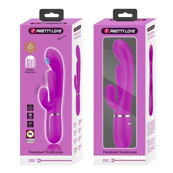 Вибратор PRETTY LOVE Shonia Purple, Twinkled Tenderness, 7 thumping functions 7 vibration functions Sex Aura | Зображення 1