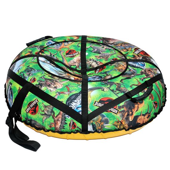 Тюбінг для катання по снігу 100 см "динозаври" (Оксфорд, ПВХ) санки ватрушка | Зображення 4