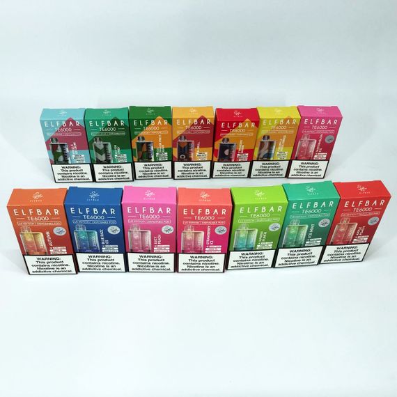 Elf Bar TE6000 5%. Чорниця Лайм (Blueberry Lime) | Зображення 2