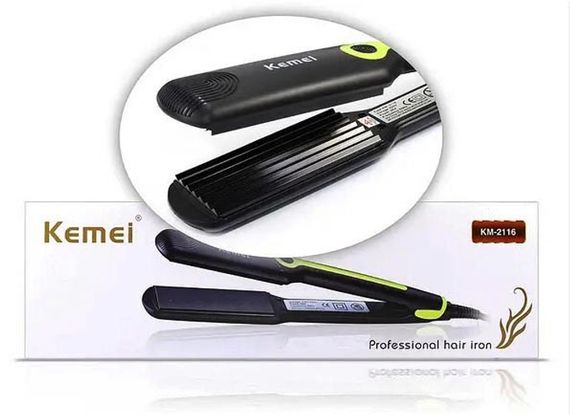 Щипцы KEMEI KM-2116 гофре • Компактный прибор для гофре и укладок | Зображення 3