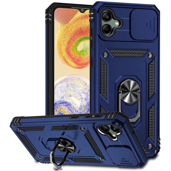 Ударостійкий чохол Camshield Serge Ring для Samsung Galaxy A04e, Синій