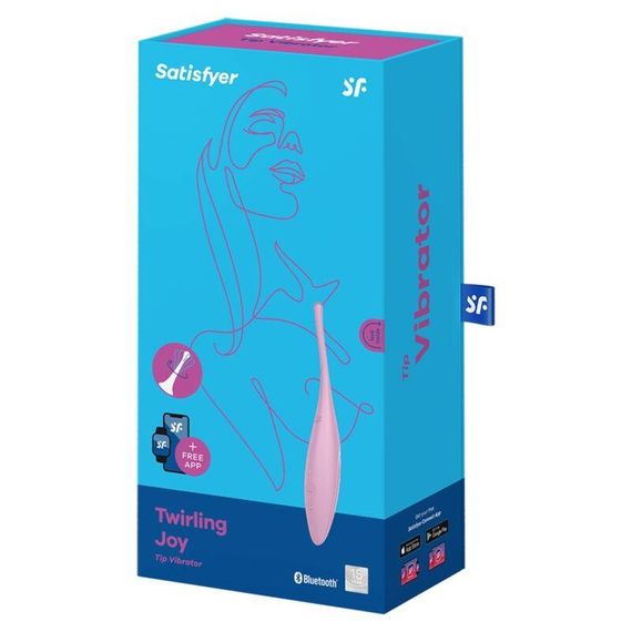 Кліторальний вібратор Satisfyer Twirling Joy з керуванням через програму, рожевий Sex Aura | Зображення 3