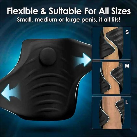 Смарт насадка - мастурбатор на пенис с вибрацией Love Spouse | Зображення 2