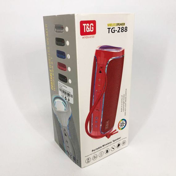 Портативна Bluetooth колонка з підсвічуванням LED TG288. BM-128 Колір: синій | Зображення 5