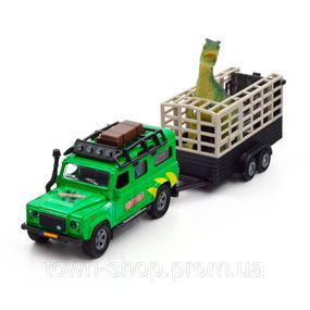 Игровой набор Land Rover TechnoDrive 520178.270 с прицепом и динозавром