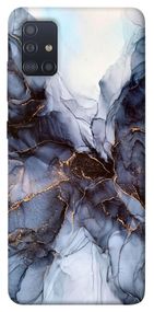 Чохол IBANAN Чорно-білий мармур для Samsung Galaxy M51, Білий