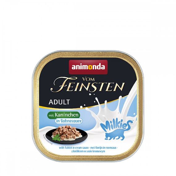 Корм вологий Vom Feinsten Adult with rabbit in cream sauce для котів з кроликом в вершковому соусі 100 г
