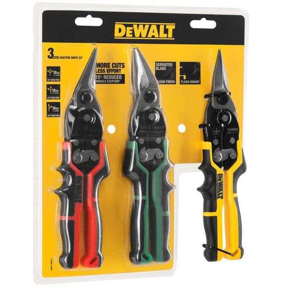 Набір ножиць по металу ERGO Aviation DeWALT DWHT14676-0 | Зображення 3
