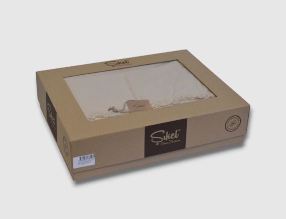 Постільна білизна Sikel Stonewashed Soho Firfirli 200 х 220 см Bej | Зображення 5