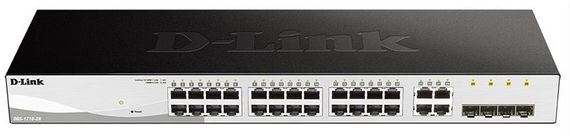 Комутатор D-Link DGS-1210-28/F 24xGE, 4xGE/SFP, WebSmart (DGS-1210-28)