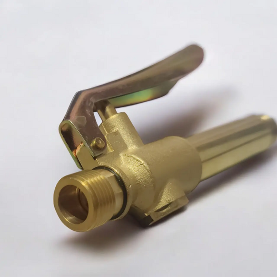 Латунний універсальний кран-ручка для обприскувача з різзю 19 мм, герметичний кран ручка на обприскувач