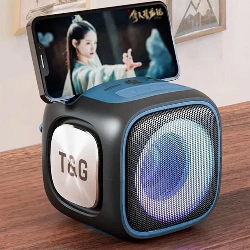 Портативна Bluetooth колонка TG359 7W з RGB підсвічуванням, гучна колонка для вечірки. Колір: чорний | Зображення 2
