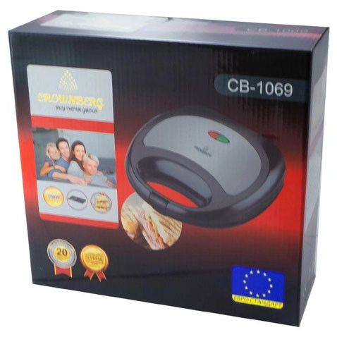 Сендвічниця 4в1 Crownberg Cb-1069, Бутербродниця мультипекар, Гриль ліщина, Гриль для шаурми для дому OM-87