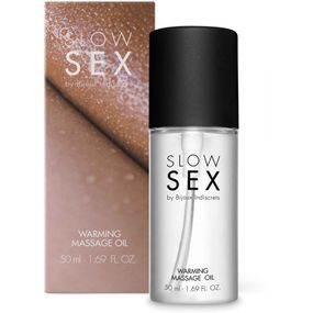 Розігріваюча їстівна масажна олія Bijoux Indiscrets WARMING MASSAGE OIL Slow Sex Sex Aura