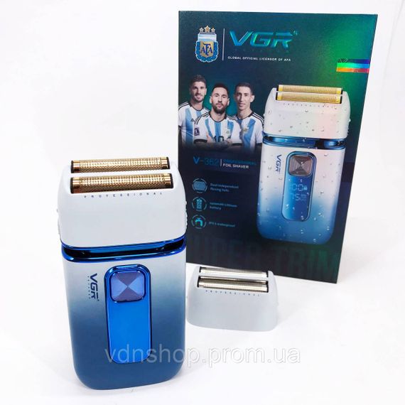 Портативна бритва VGR V-362, Електрична чоловіча бритва для бороди, Електробритва бездротова портативна AM-90 | Зображення 6