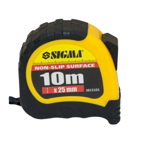 Рулетка 10м*25мм Shiftlock SIGMA | Зображення 1