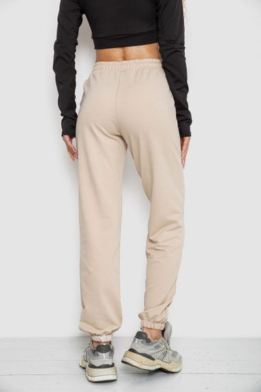 Спортивні штани жіночі, колір світло-бежевий, 247R4670-1 | Зображення 3