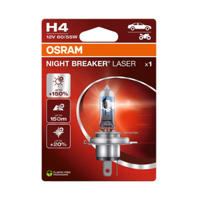 Лампа H4 12V 60/55W P43T OSRAM NIGHT BREAKER LASER +150% 64193NL-1BL
