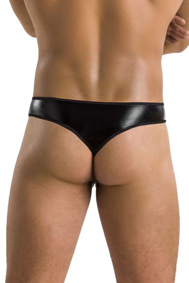 Чоловічі латексні стрінги Passion 033 THONG Paul, Чорний, L, XL | Зображення 1