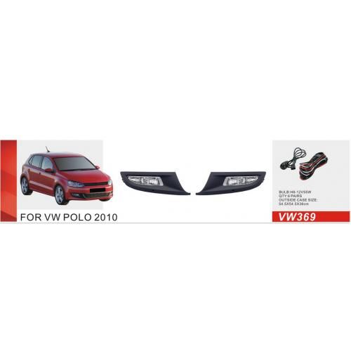 Фари дод. модель VW Polo 5 2010-14/VW-369/H8-12V35W/eл.проводка | Зображення 1