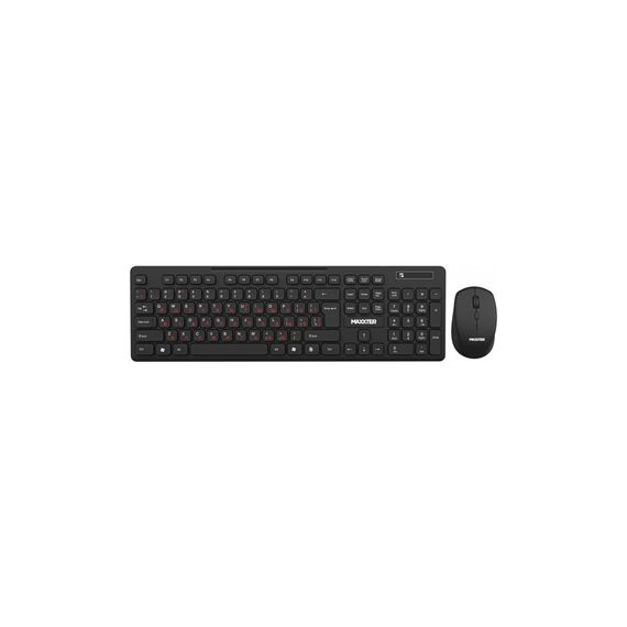 Комплект Maxxter KMS-WCM-02B-UA Wireless UA Black (KMS-WCM-02B-UA)