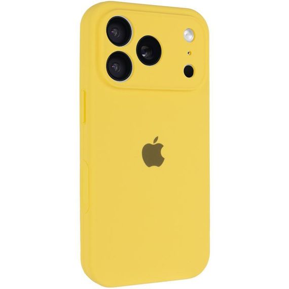 Чохол Silicone Case Full Camera Protective (AA) для Apple iPhone 17 Pro Max (6.9") Жовтий / Yellow