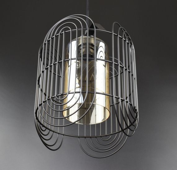 Люстра підвісна LOFT на 1 лампочку 26704 Чорний 40-130х25х25 см. | Зображення 2