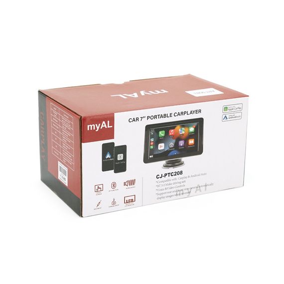 Автомобільний РК-монітор 7" + Carplay CJ-PTC208, Box | Зображення 1
