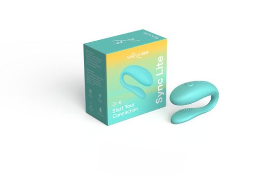 Вібратор для пар We-Vibe SYNC Lite Aqua — гнучкий, керування We-Connect, Bluetooth, водонепроникний, магнітна зарядка | Зображення 8